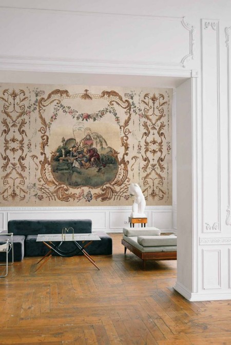 Ming Portrait  Papyrus - B00158 wallpaper Coordonné