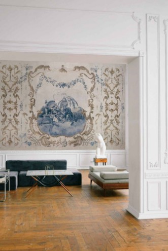 Ming Portrait Sapphire - B00159 wallpaper Coordonné