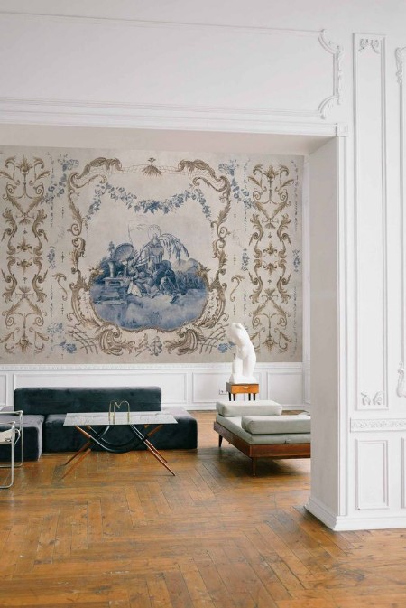 Ming Portrait Sapphire - B00159 wallpaper Coordonné