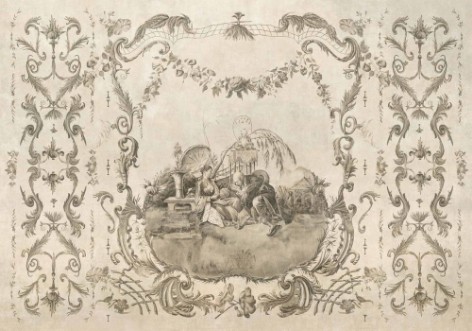 Ming Portrait Nacre - B00160 wallpaper Coordonné