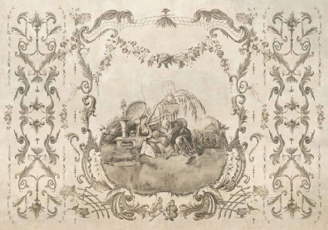 Ming Portrait Nacre - B00160 wallpaper Coordonné