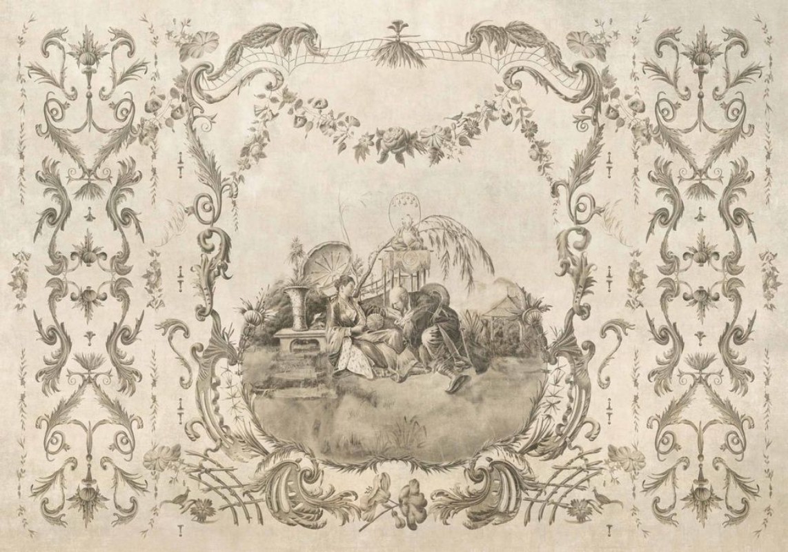 Ming Portrait Nacre - B00160 wallpaper Coordonné