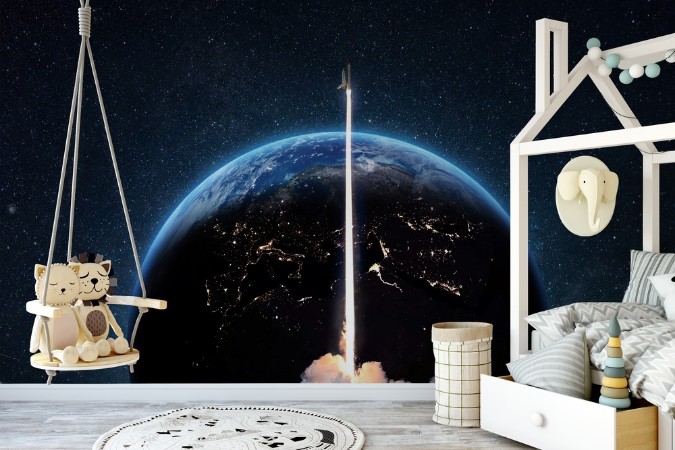 Liftoff photowallpaper Scandiwall