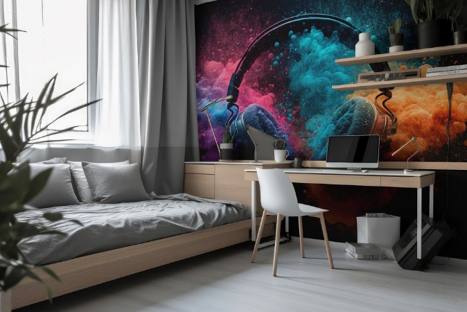 Sound of color photowallpaper Scandiwall