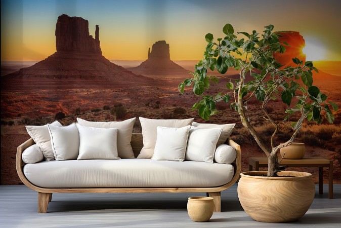 Monument Valley twilight AZ USA photowallpaper Scandiwall