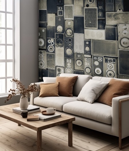 Vintage style photowallpaper Scandiwall