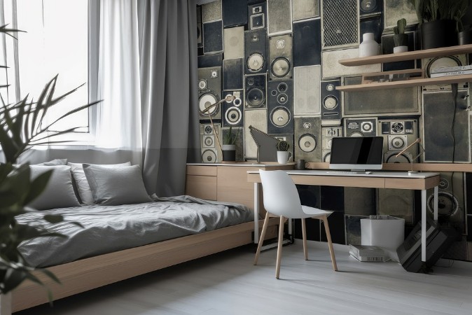 Vintage style photowallpaper Scandiwall