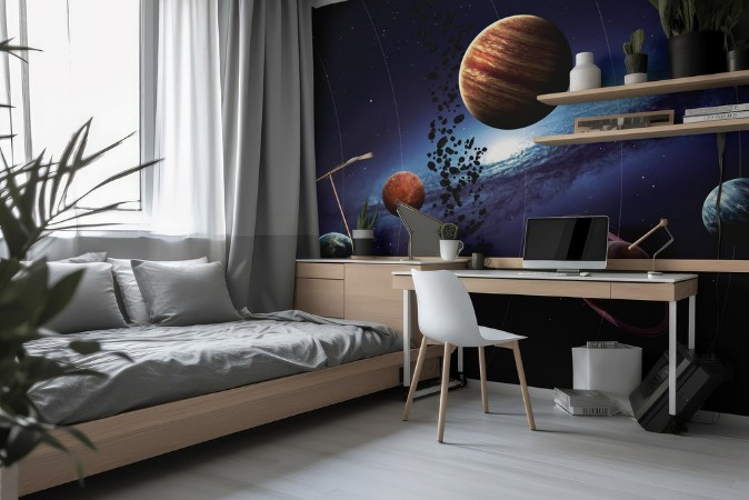 High resolution images presents planets of the solar system This image elements furnished by NASA photowallpaper Scandiwall