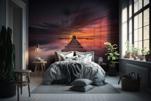 Sunrise in the Old Spa photowallpaper Scandiwall