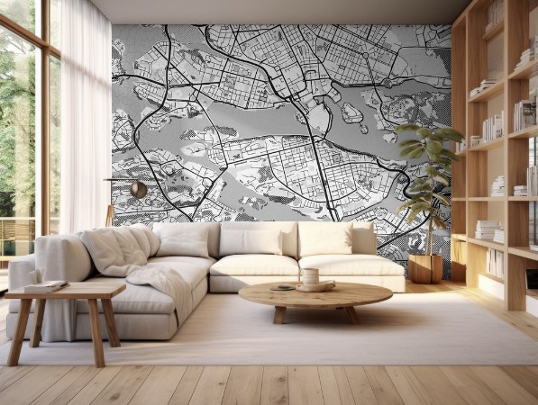 Stockholm White photowallpaper Scandiwall