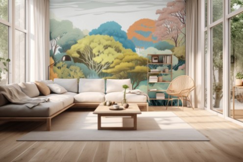 Trees in Savannah photowallpaper Wallpassion