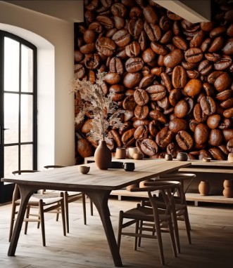 Roasted Coffee Beans photowallpaper Scandiwall