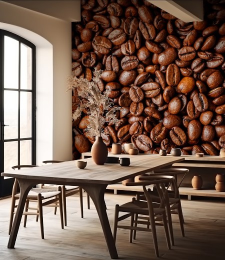 Roasted Coffee Beans photowallpaper Scandiwall
