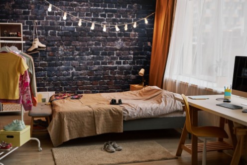 Black Brick Texture photowallpaper Scandiwall