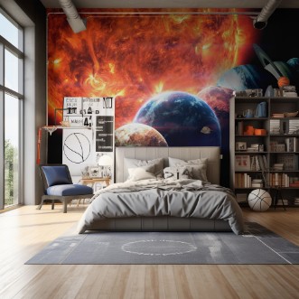 Solar System Planets photowallpaper Scandiwall