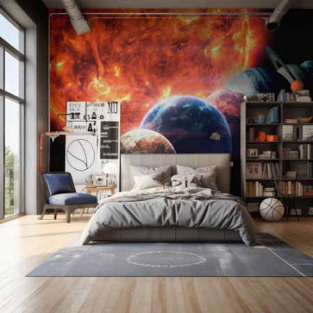 Solar System Planets photowallpaper Scandiwall