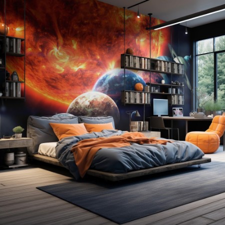 Solar System Planets photowallpaper Scandiwall