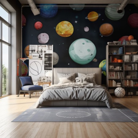 Animated Universe photowallpaper Scandiwall