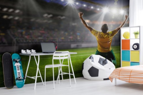 Victorious Football Player photowallpaper Scandiwall