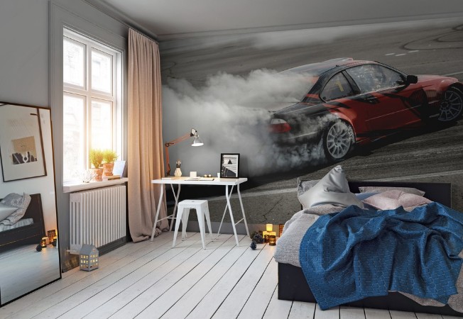 Track For Drifting photowallpaper Scandiwall