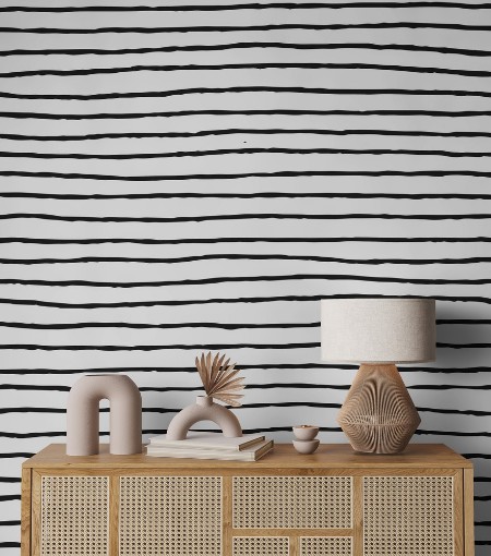 Irregular Stripes photowallpaper Scandiwall