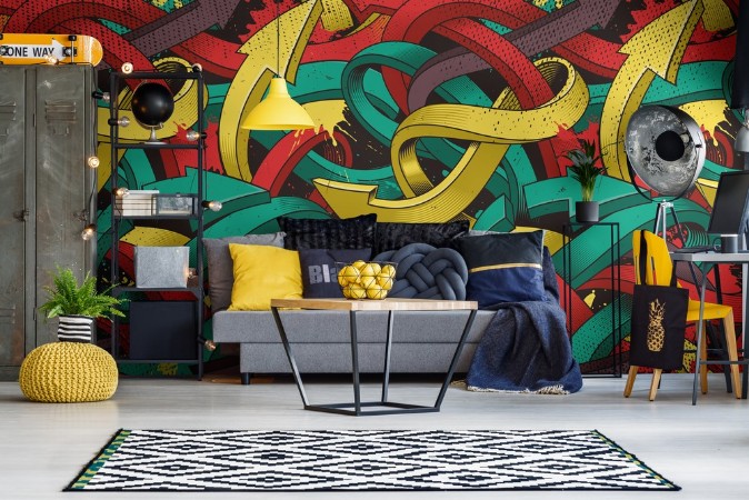 Arrows photowallpaper Scandiwall