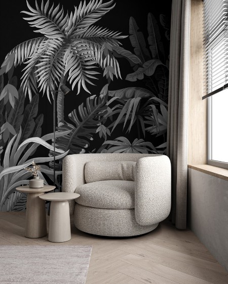 Dark Jungle photowallpaper Scandiwall