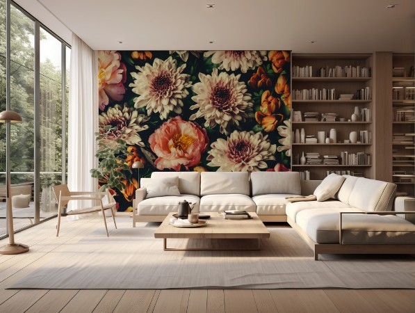 Vintage Bouquet photowallpaper Scandiwall