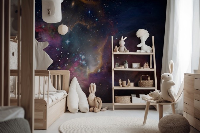 Abstract Cosmos photowallpaper Scandiwall