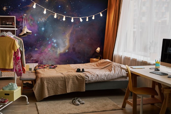 Abstract Cosmos photowallpaper Scandiwall