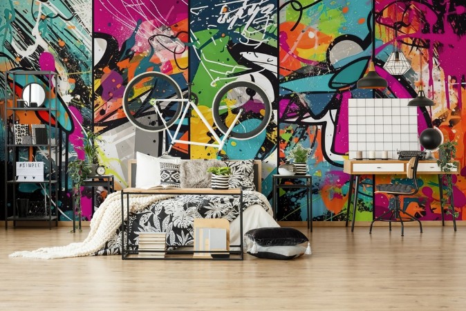 Paint Splatter photowallpaper Scandiwall