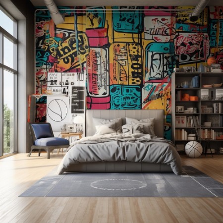 Oldschool Graffiti photowallpaper Scandiwall