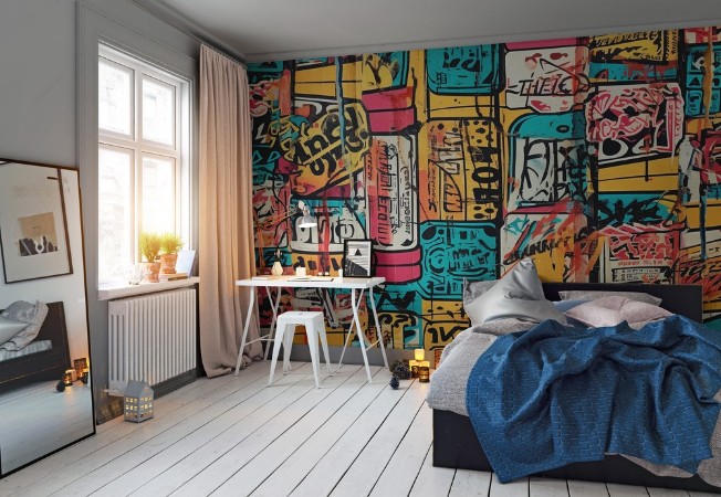 Oldschool Graffiti photowallpaper Scandiwall