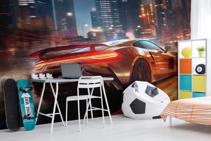 Night Drifting photowallpaper Scandiwall