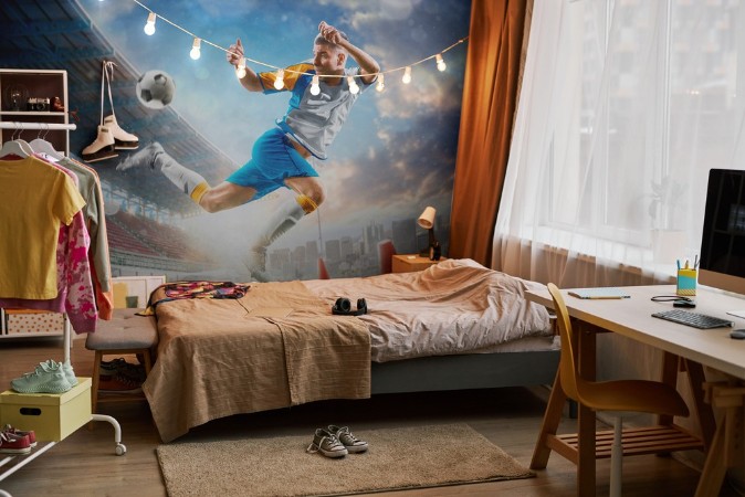 Soccer Practice photowallpaper Scandiwall