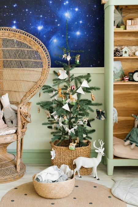 Glistering Night Sky photowallpaper Scandiwall