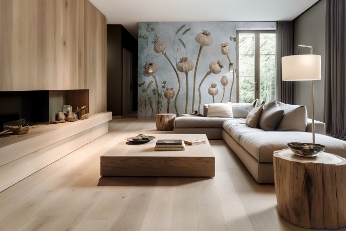 Papaver photowallpaper Scandiwall