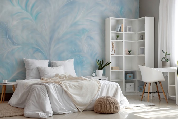 Winter art photowallpaper Scandiwall