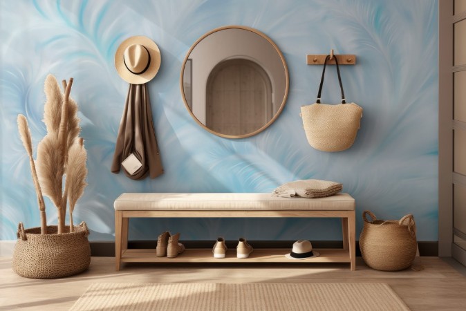 Winter art photowallpaper Scandiwall