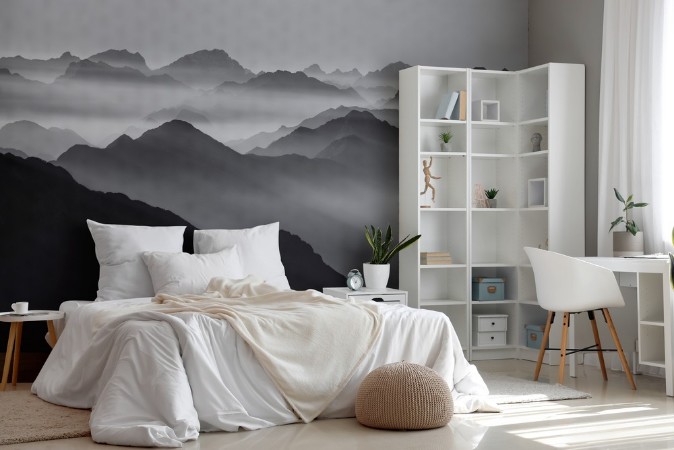 Montain layers photowallpaper Scandiwall