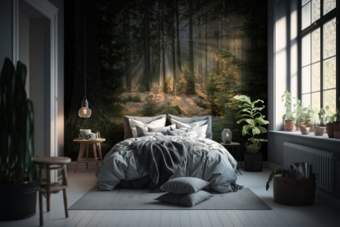 Rays, part 2 photowallpaper Scandiwall