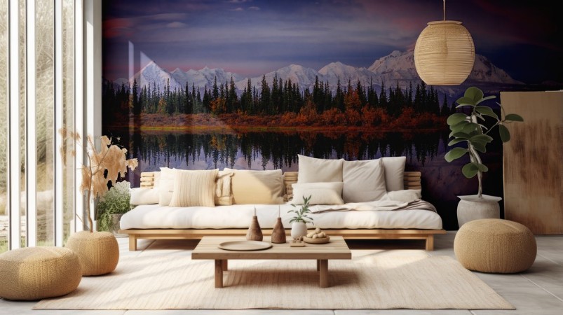 Denali Reflection photowallpaper Scandiwall