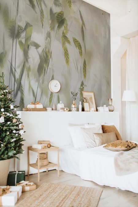 Grass blades photowallpaper Scandiwall