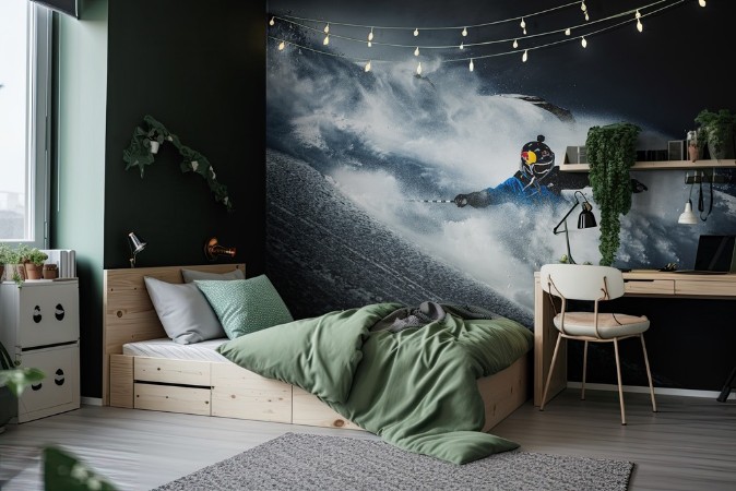 No holding back with Ralph Maho photowallpaper Scandiwall