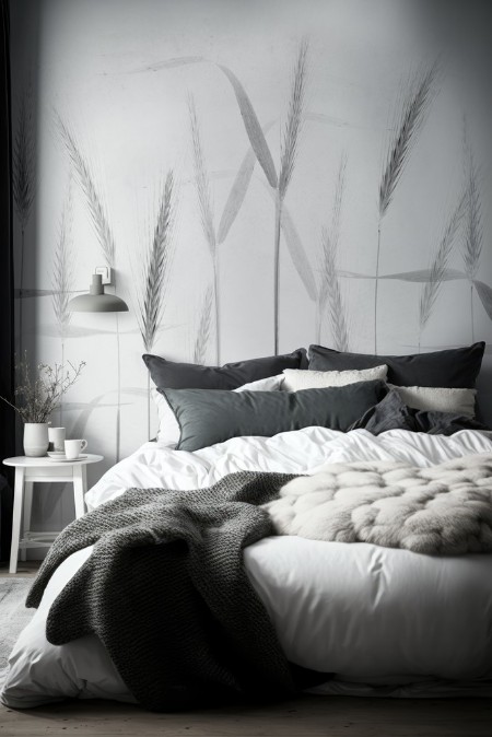 Corn art photowallpaper Scandiwall