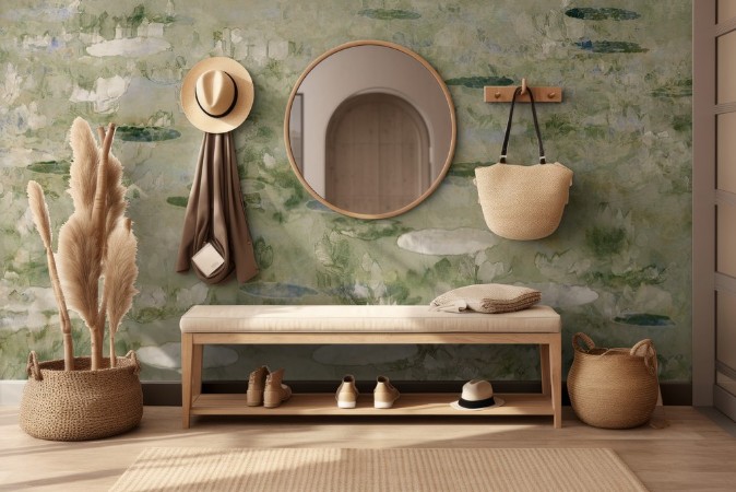 The park pond photowallpaper Scandiwall