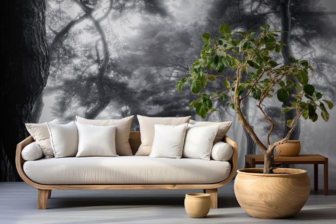 Dancing Trees photowallpaper Scandiwall