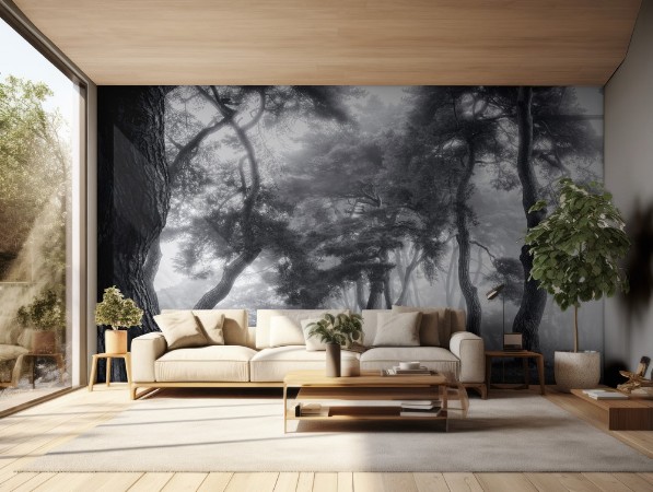 Dancing Trees photowallpaper Scandiwall