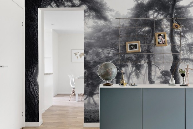 Dancing Trees photowallpaper Scandiwall