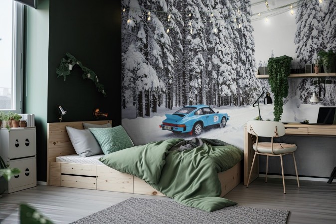 Porsche 911 photowallpaper Scandiwall